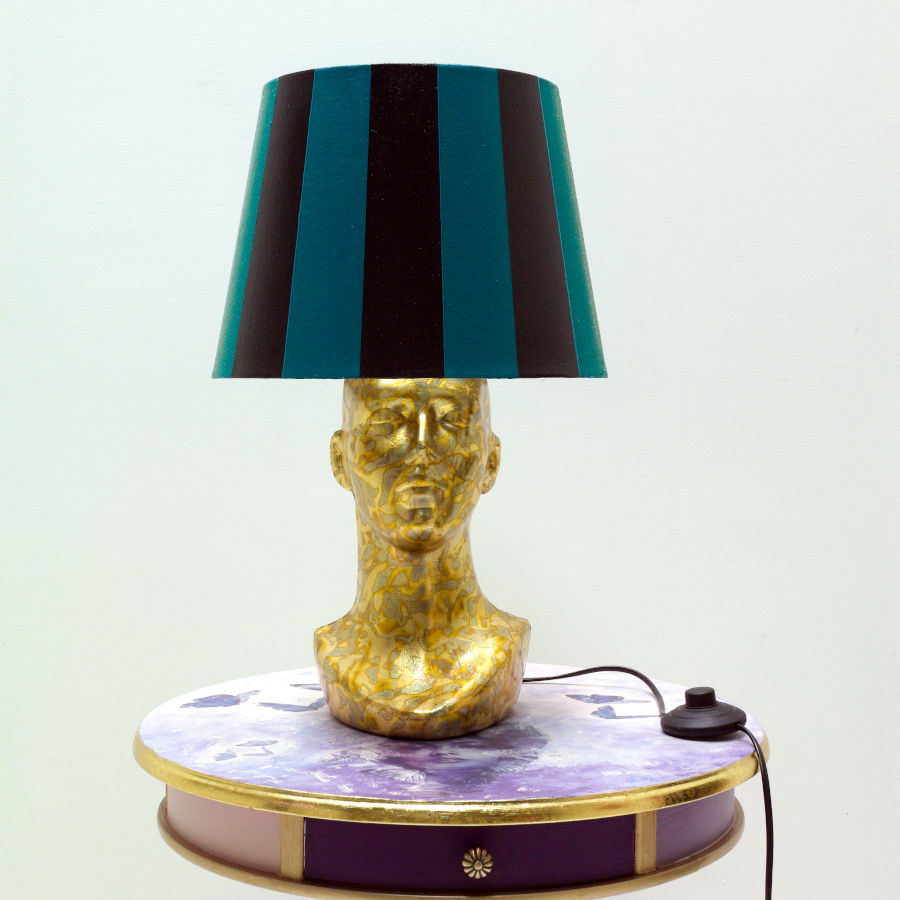 vintage gold desk lamp