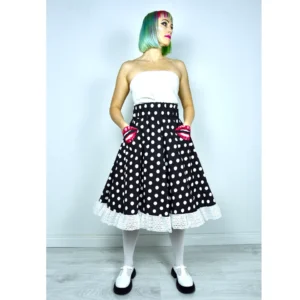 skirt-black-with dot
